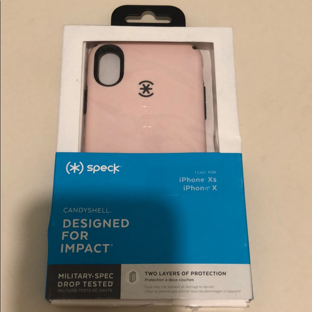 Speck pink case for iPhoneXs and iPhoneX